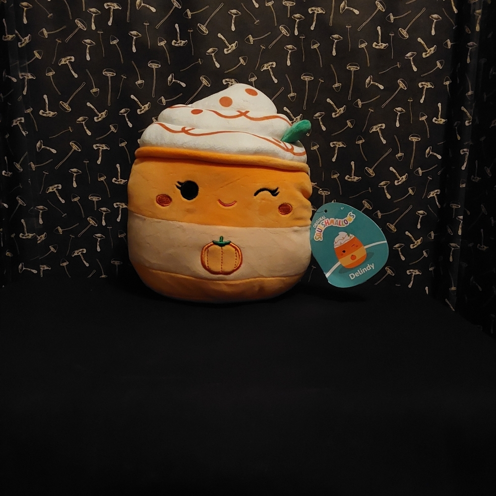 NWT Squishmallow 8" Delindy Pumpkin Spice Latte